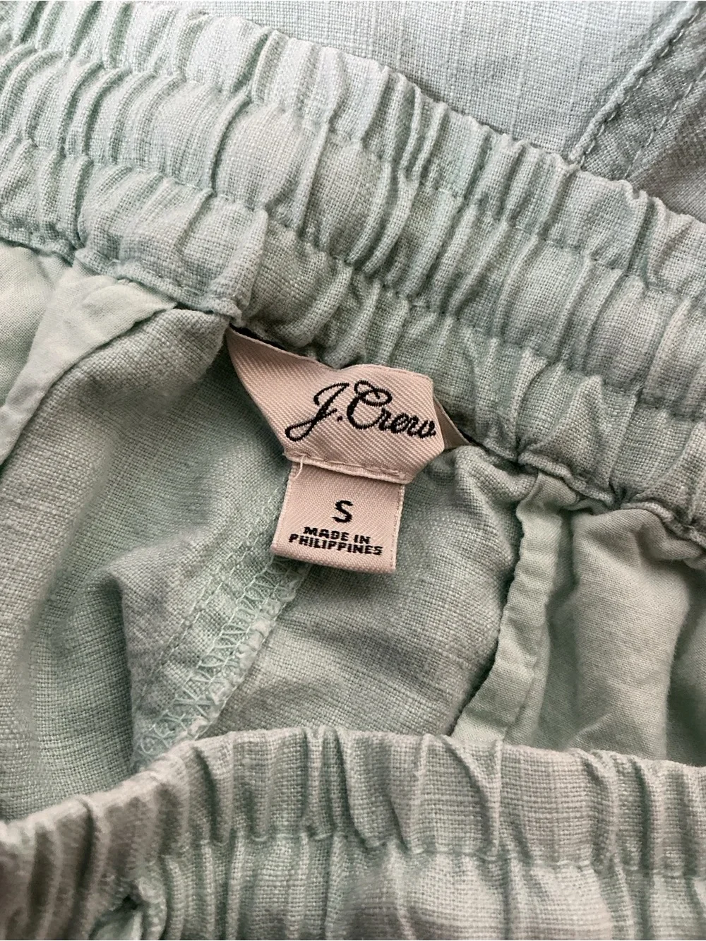 J.Crew Re-imagined Linen Blend Shorts Turquoise Size S Beach Sustainable